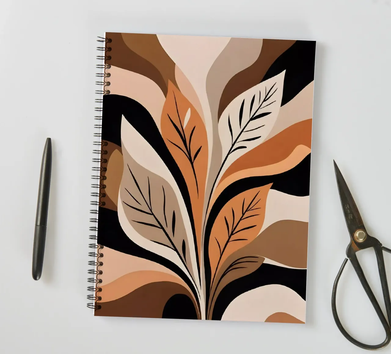 Autumnal Abstract spiral notebook by Artistic-shop