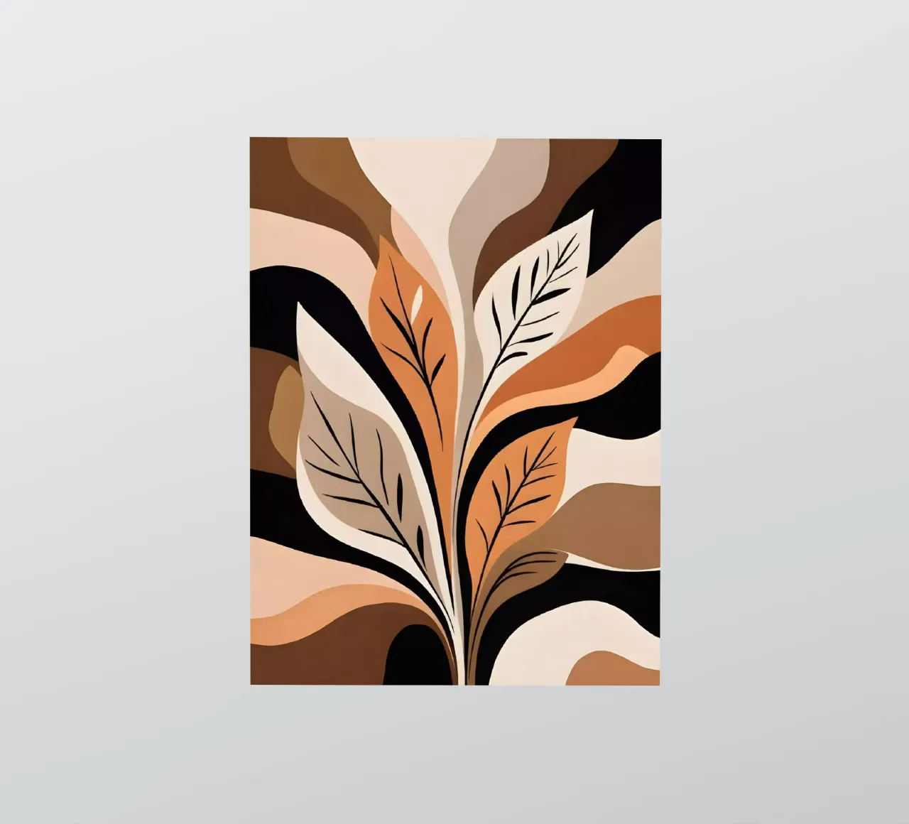 Abstrait automnal autocollant de Artistic-shop