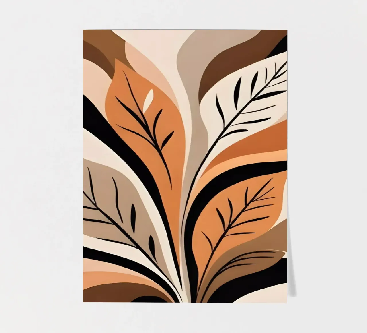 Autumnal Abstract sticker sheet by Artistic-shop