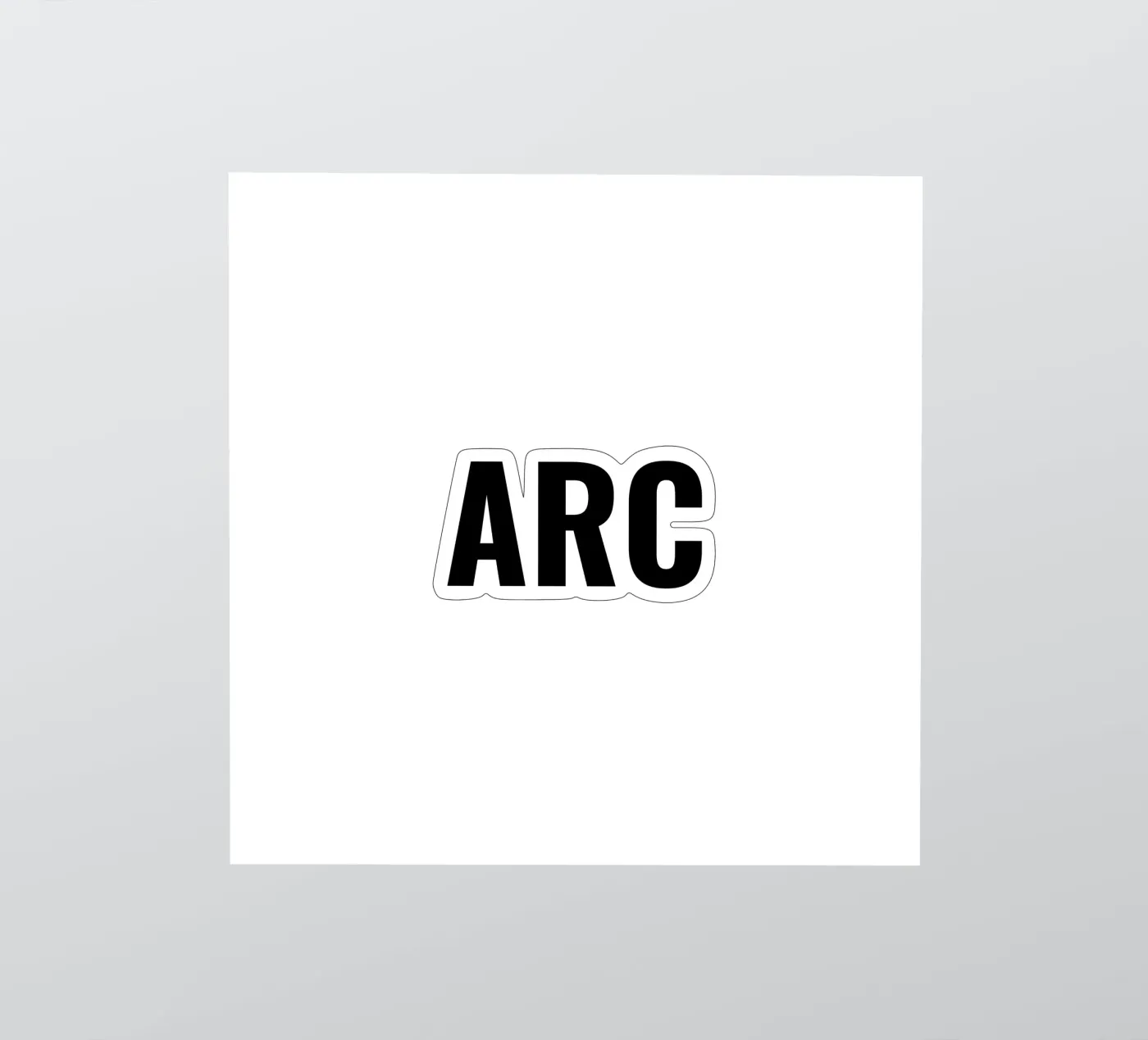 ARC sticker van Simple