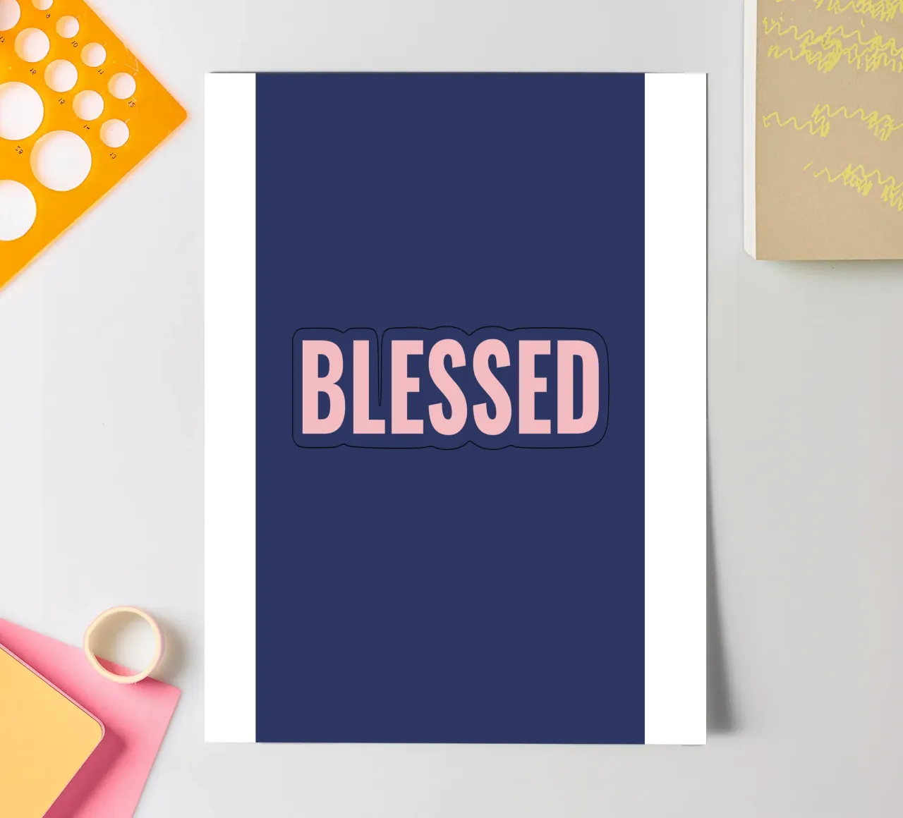 BLESSED sticker sheet by Simple