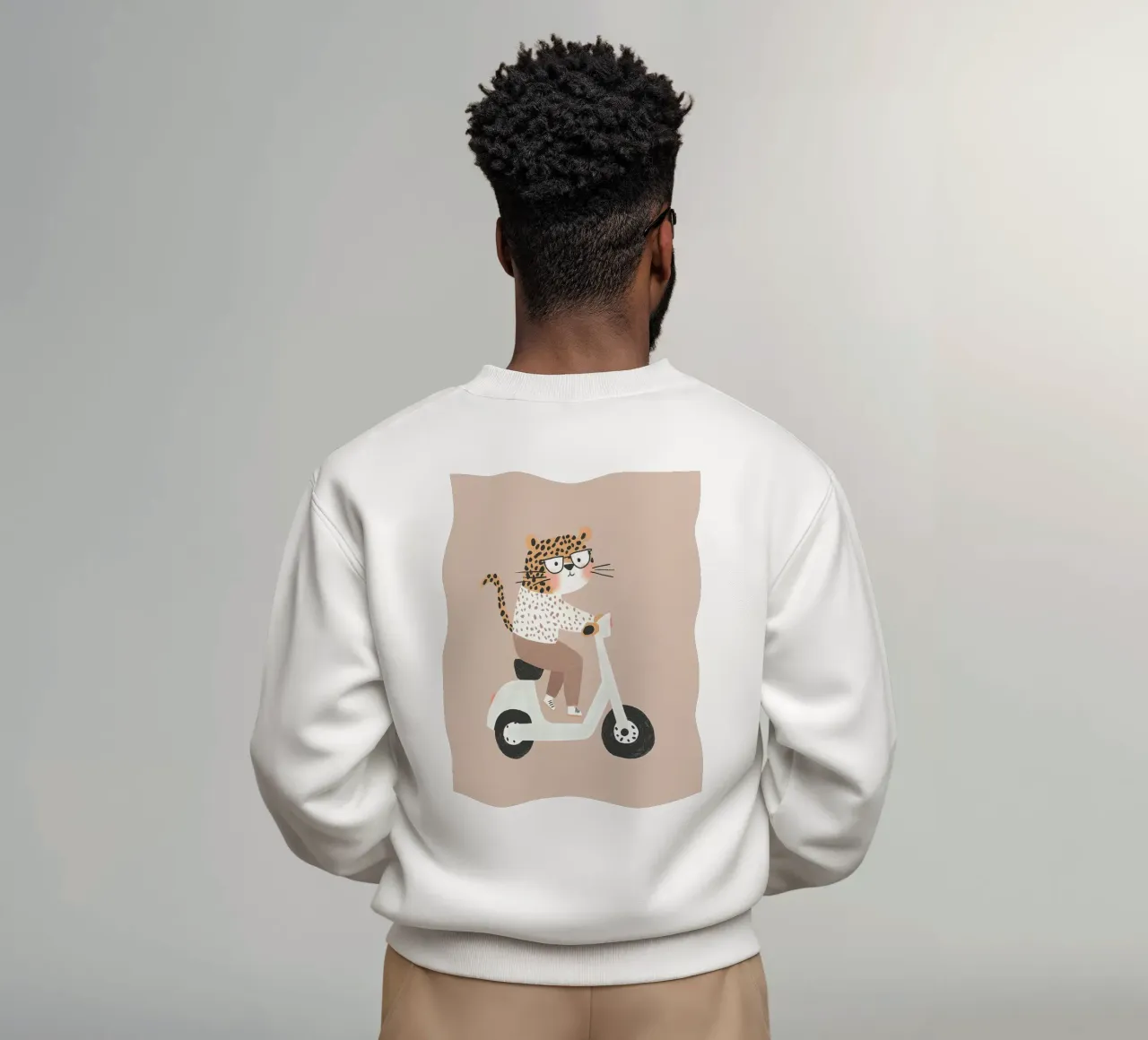 Ghepardo in scooter felpa da Littleleo