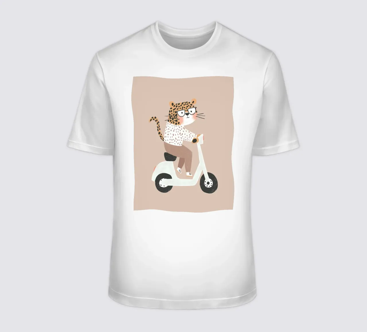 Ghepardo in scooter t-shirt da Littleleo