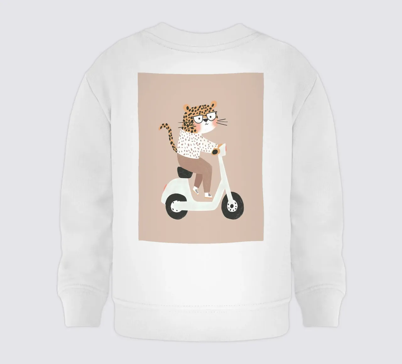 Ghepardo in scooter felpa neonato da Littleleo