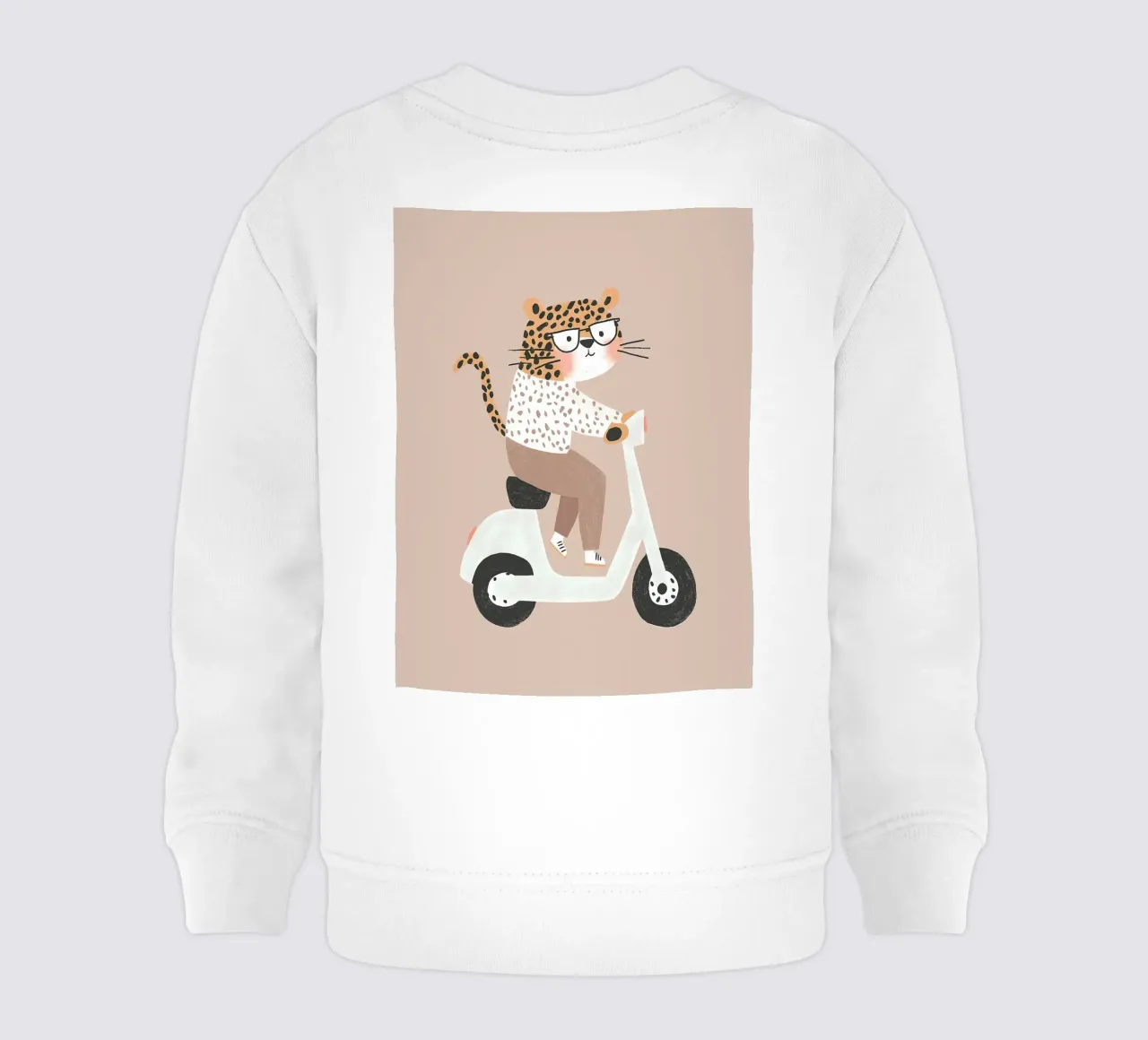Ghepardo in scooter felpa neonato da Littleleo