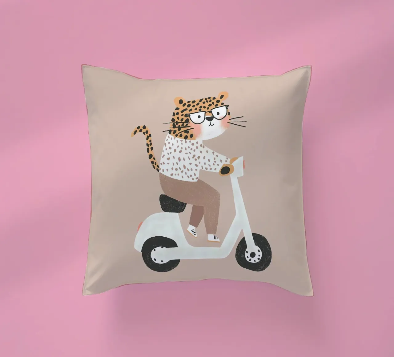 Ghepardo in scooter cuscino da Littleleo