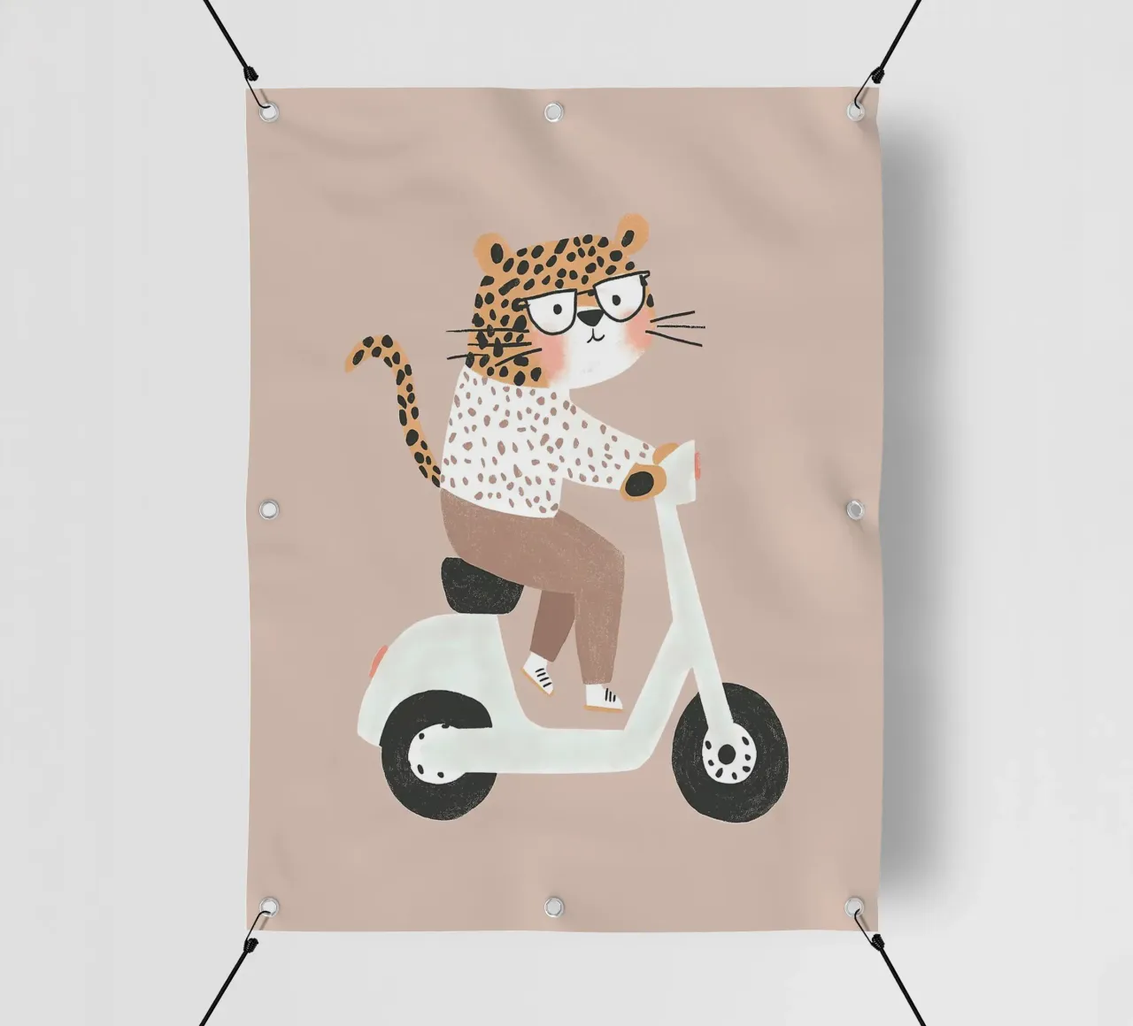 Ghepardo in scooter telo in pvc da Littleleo