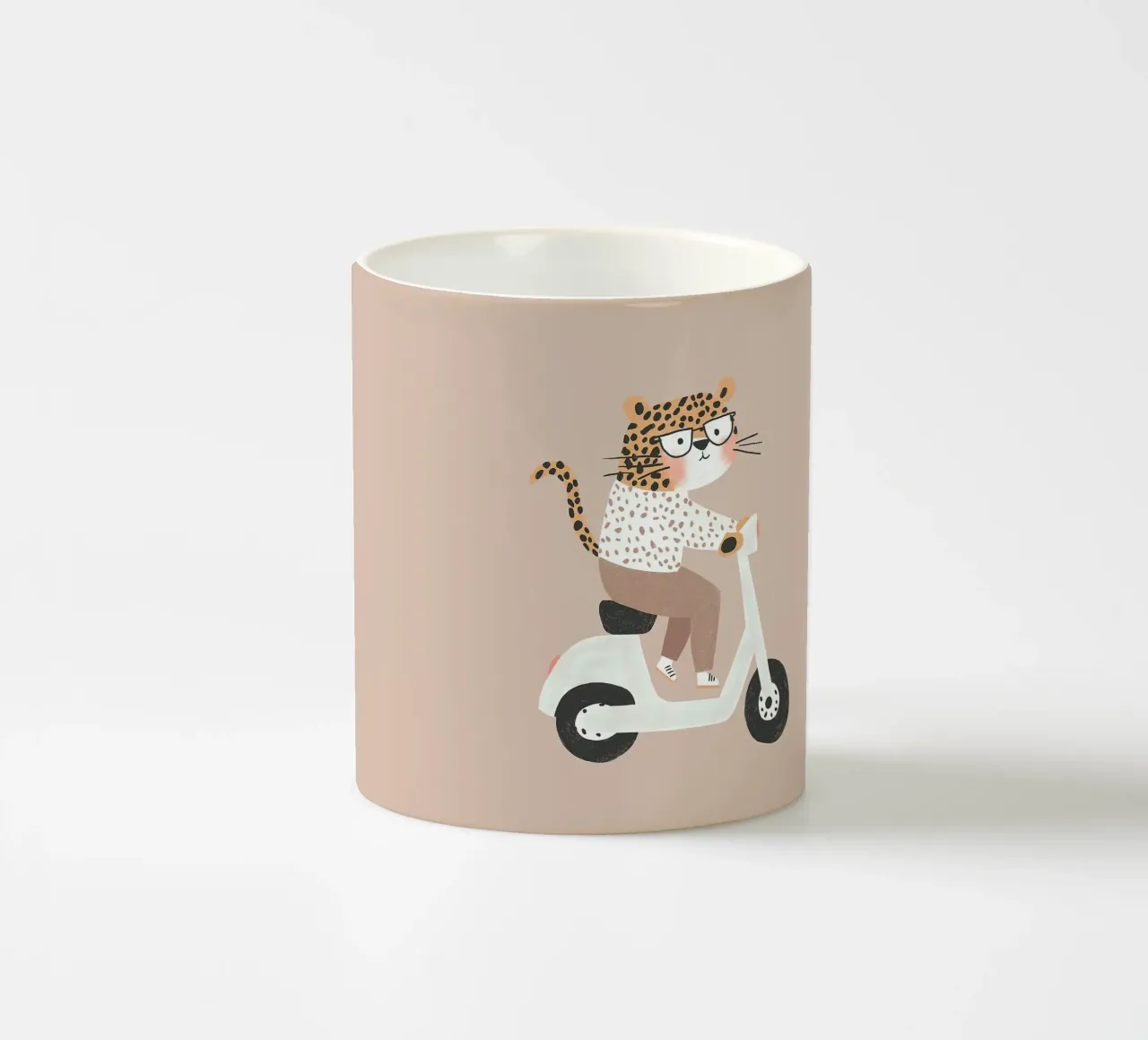 Ghepardo in scooter tazza in ceramica da Littleleo