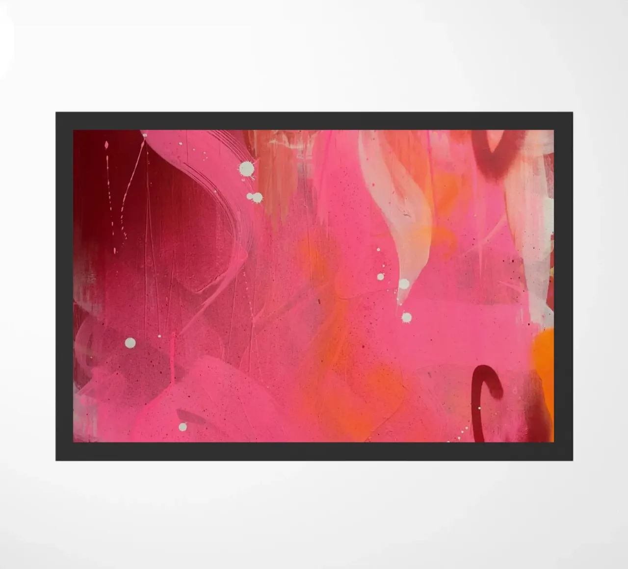 Pink Hell doormat by UrbanART