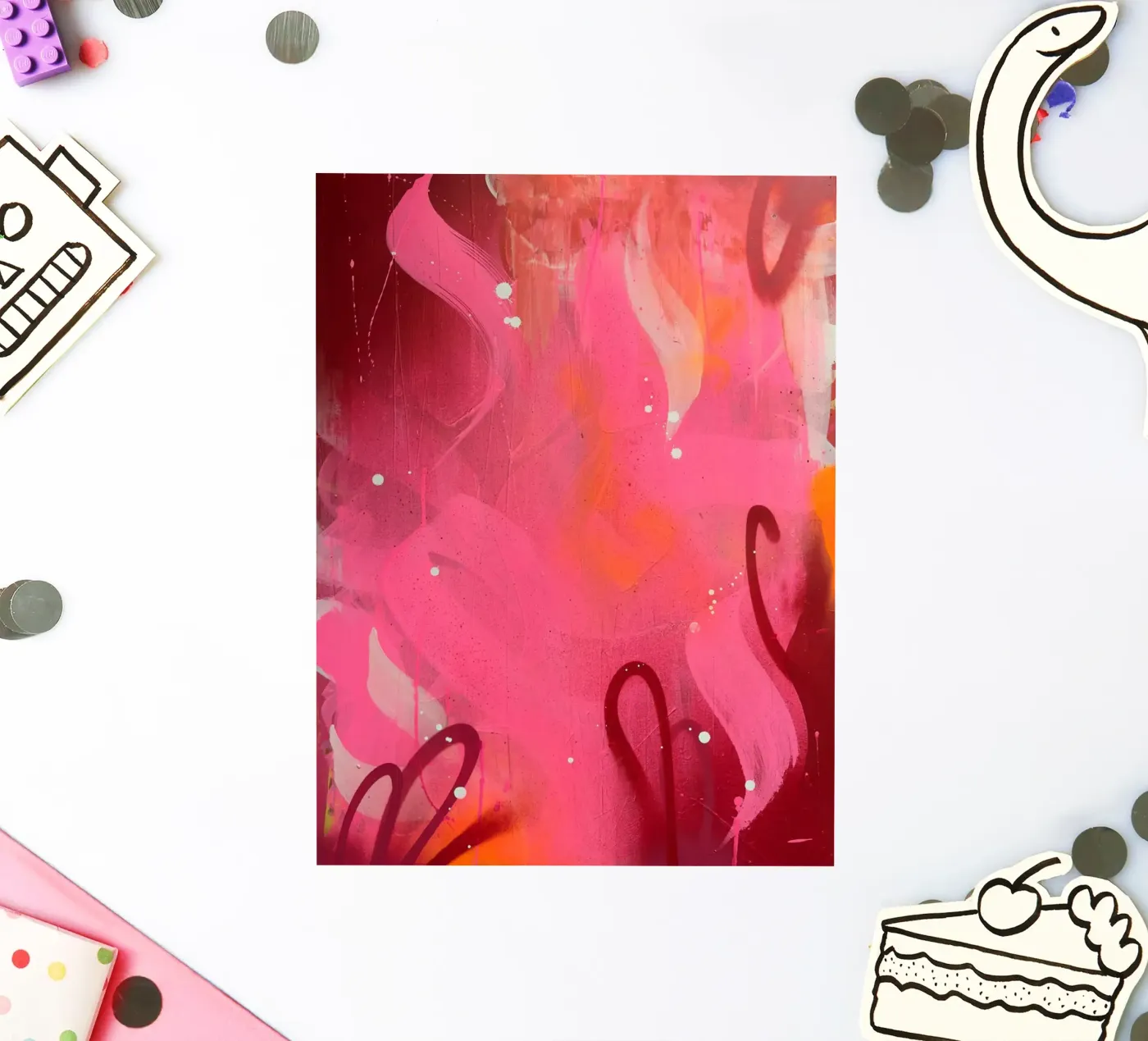 Pink Hell sticker by UrbanART