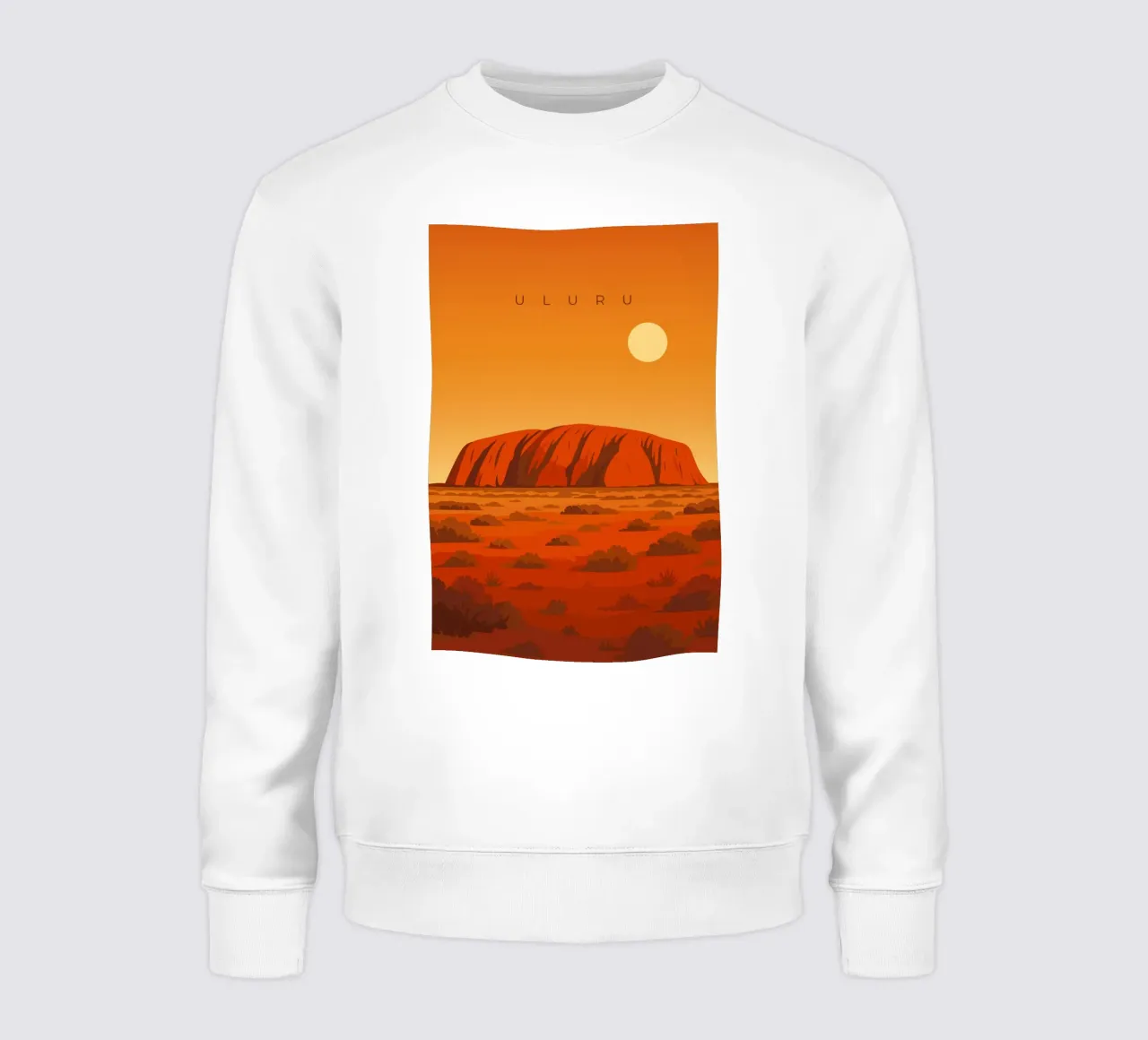 Uluru - Ayers Rock felpa da minimalist designs