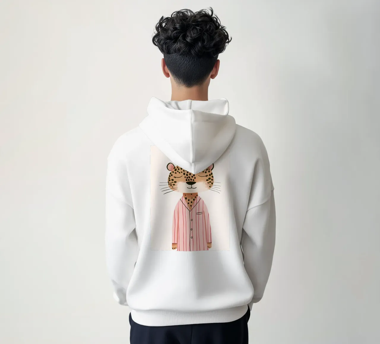 Ghepardo in pigiama felpa con cappuccio da Littleleo