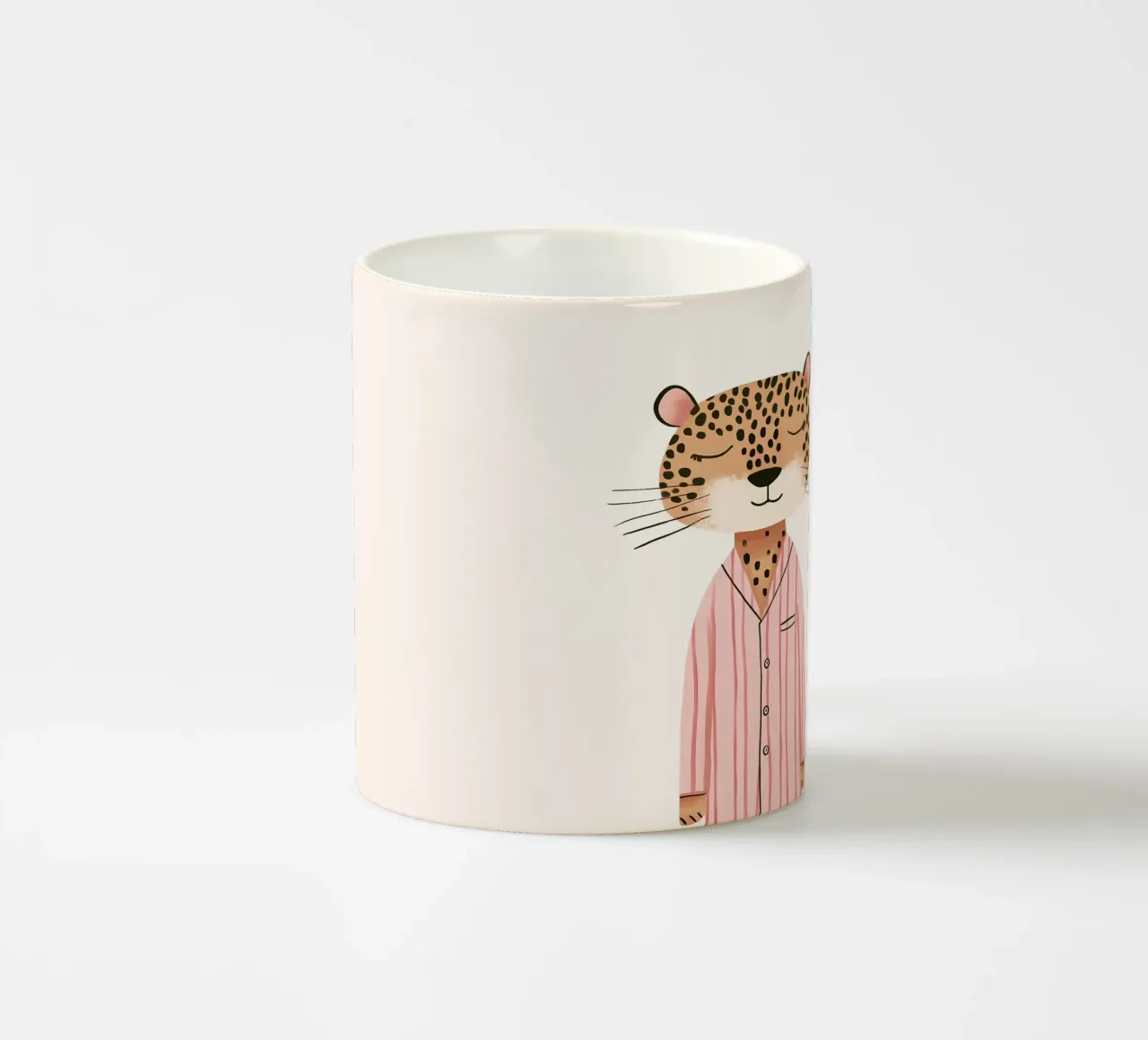 Ghepardo in pigiama tazza in ceramica da Littleleo