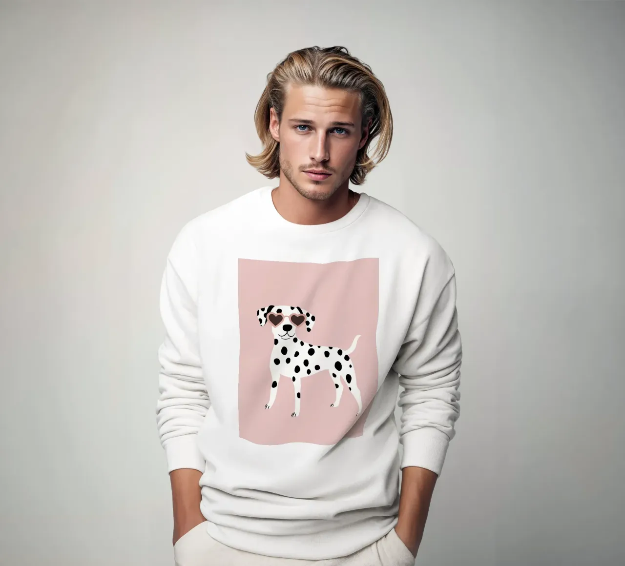 Dalmata con occhiali da sole felpa da Littleleo