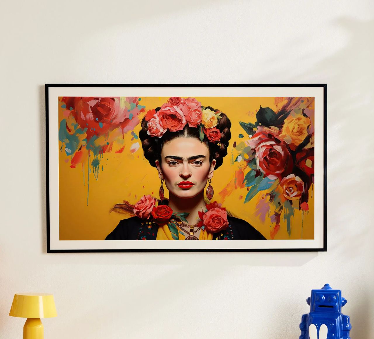 Frida Kahlo "Passion Unleashed" poster de Fantasias Florales