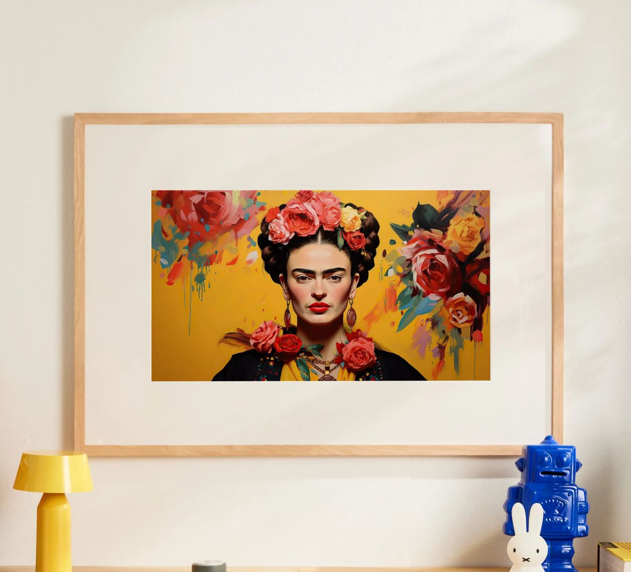 Frida Kahlo "Passion Unleashed" poster de Fantasias Florales