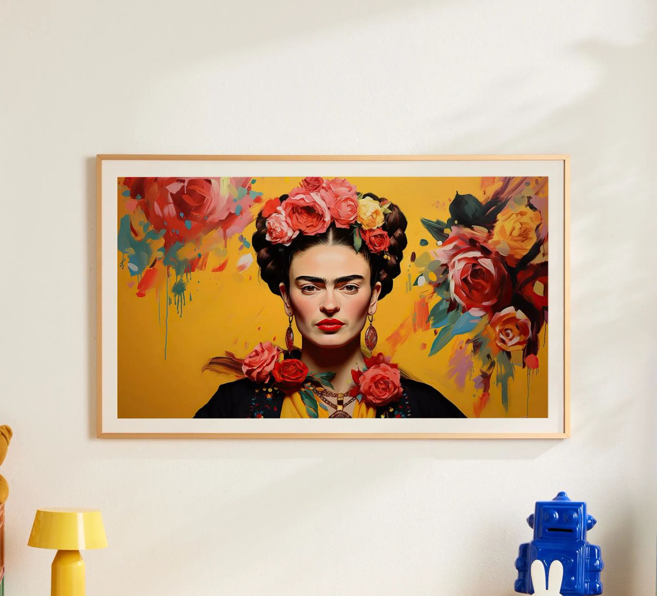 Frida Kahlo "Passion Unleashed" poster de Fantasias Florales