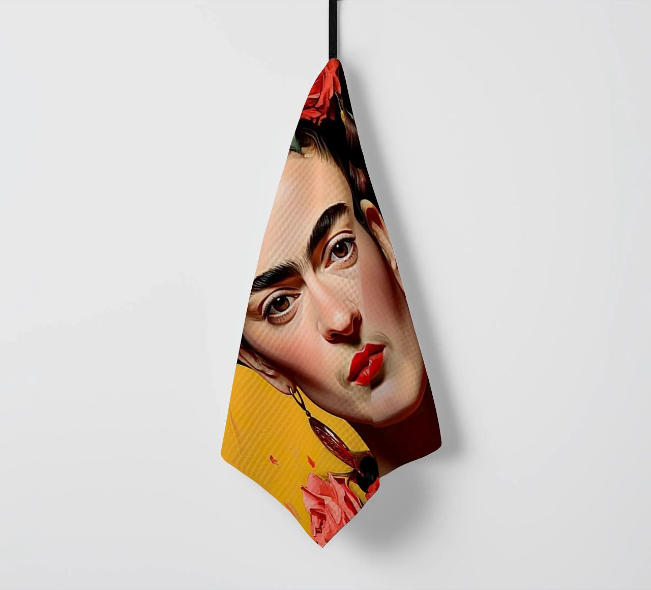 Frida Kahlo "Passion Unleashed" torchon de Fantasias Florales