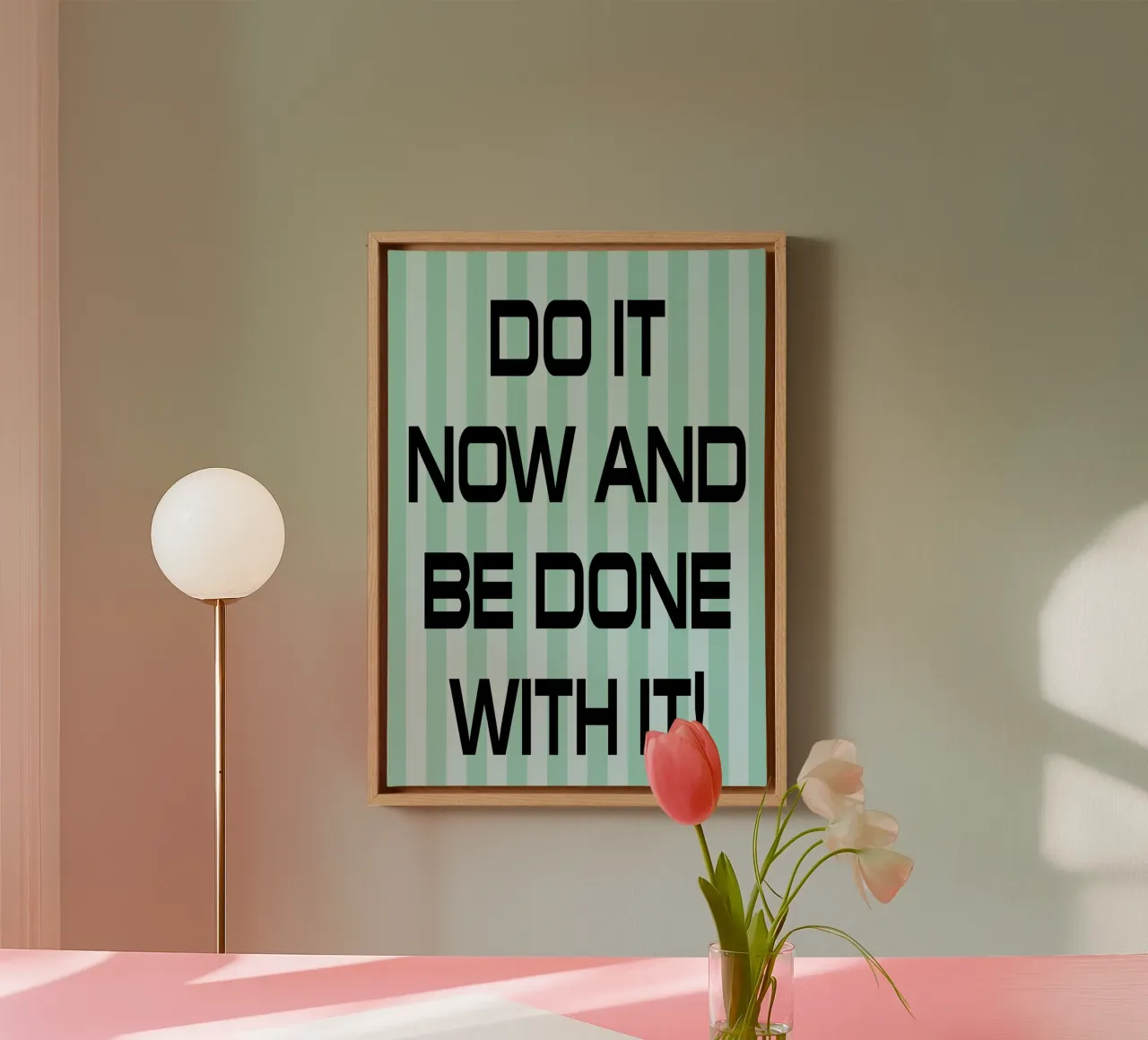 do it and be done with it canvas by the gendels