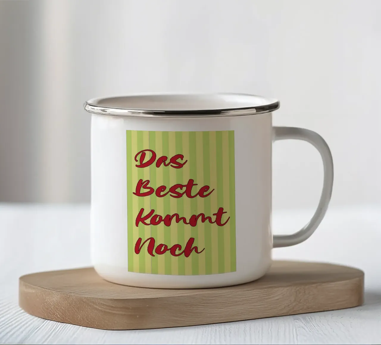 Il meglio deve ancora venire tazza in smalto da the gendels