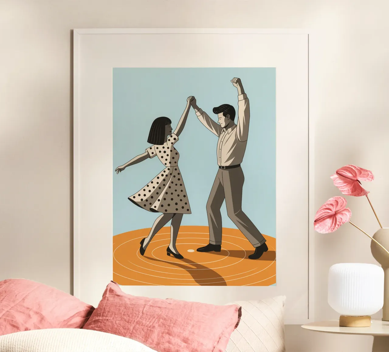 couple dancing poster by the gendels