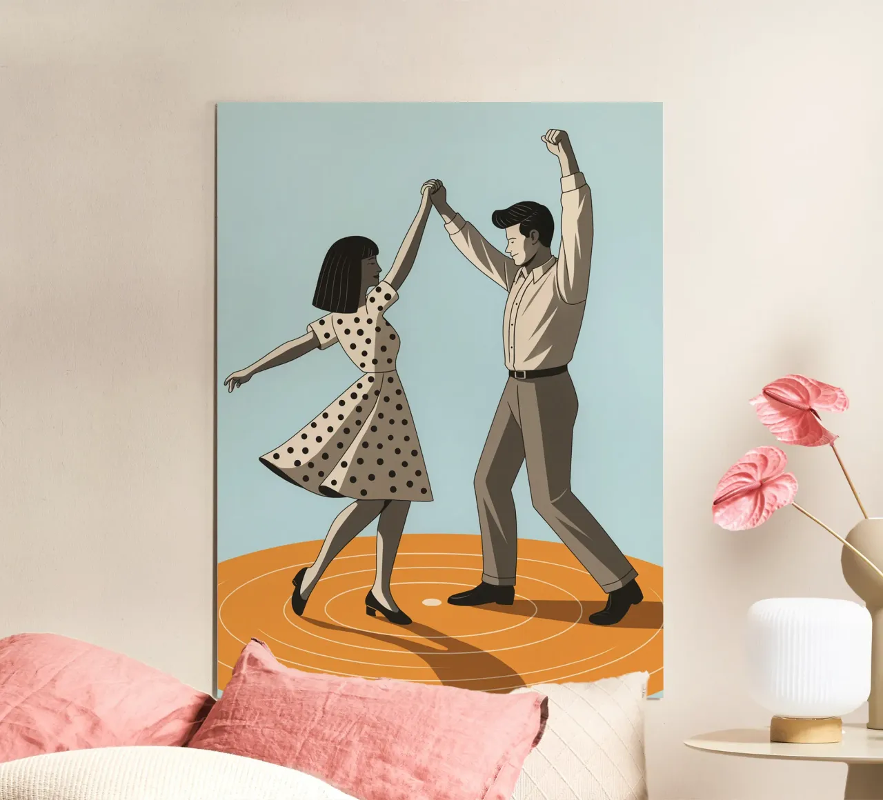 couple dancing poster by the gendels