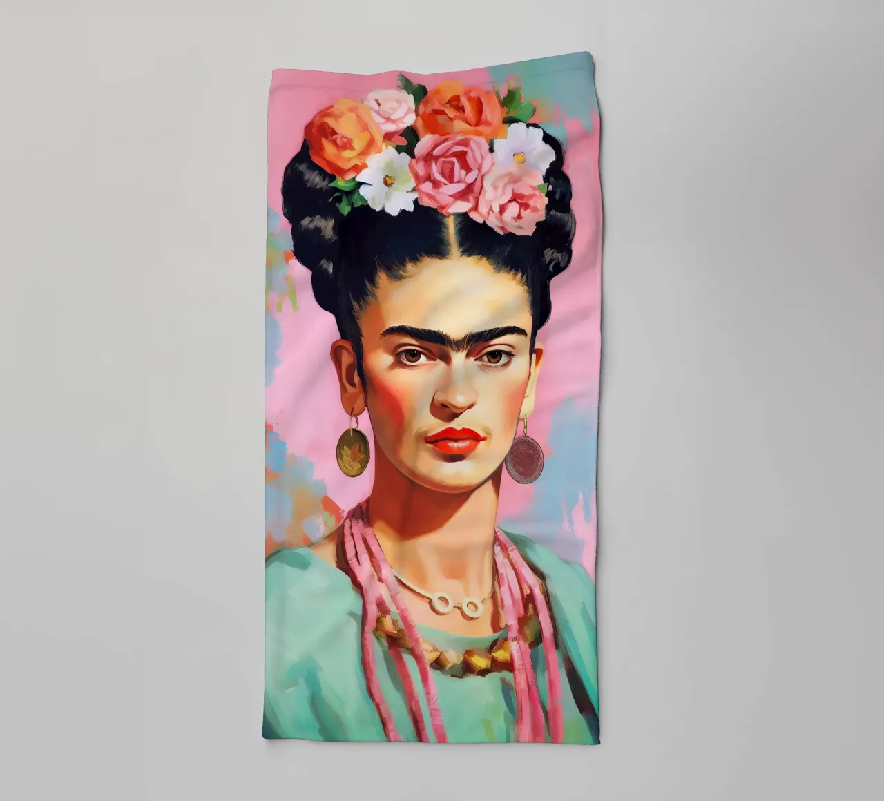 Frida Kahlo "Art of the Fearless" asciugamano da bagno da Fantasias Florales