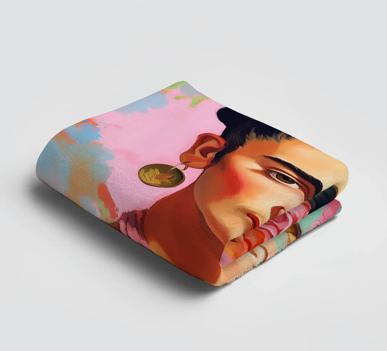 Frida Kahlo "Art of the Fearless" asciugamano da bagno da Fantasias Florales