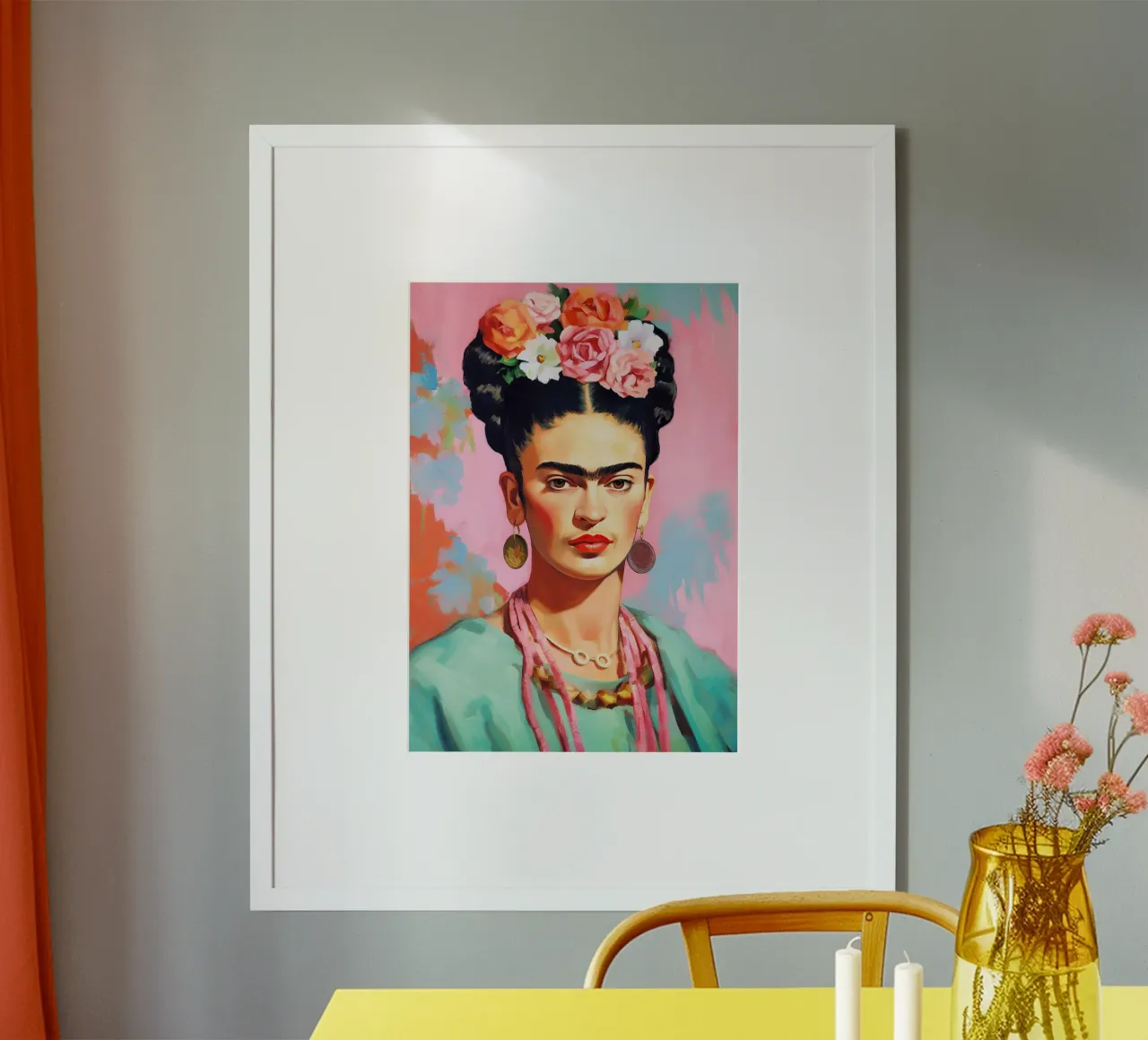 Frida Kahlo "Art of the Fearless" carta hahnemühle da Fantasias Florales