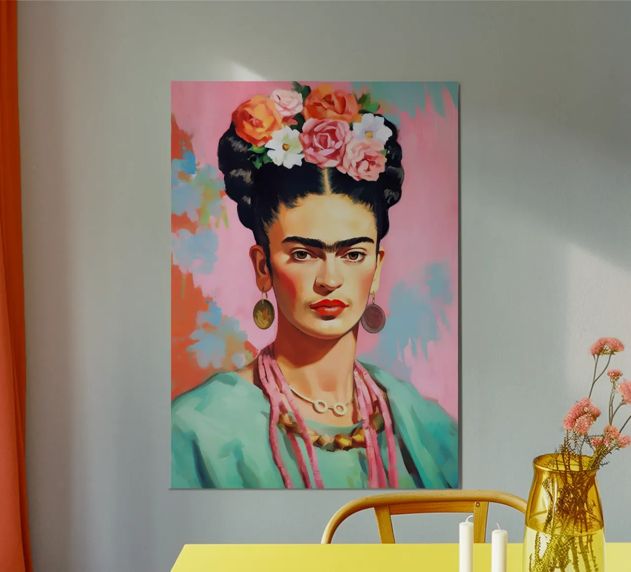Frida Kahlo "Art of the Fearless" carta hahnemühle da Fantasias Florales