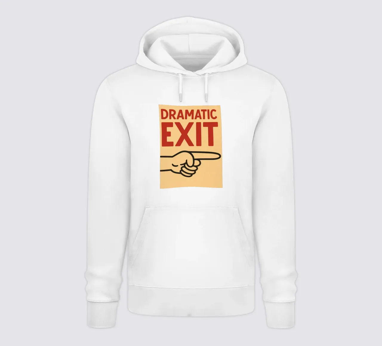 dramatic exit hoodie by the gendels