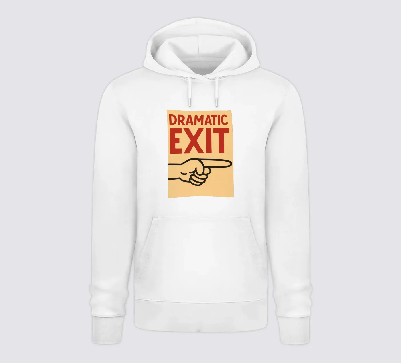 dramatic exit hoodie by the gendels