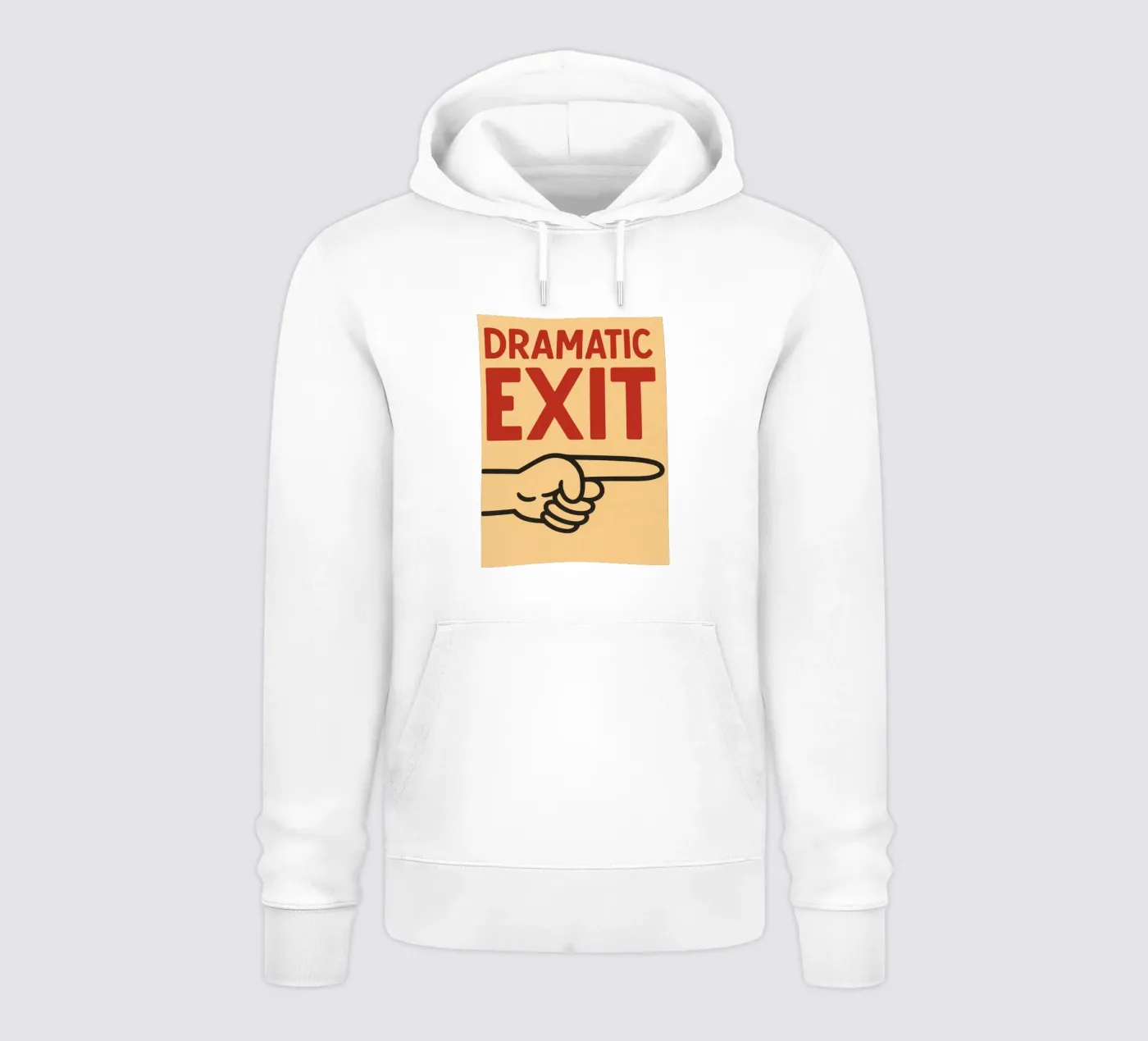 dramatic exit hoodie by the gendels
