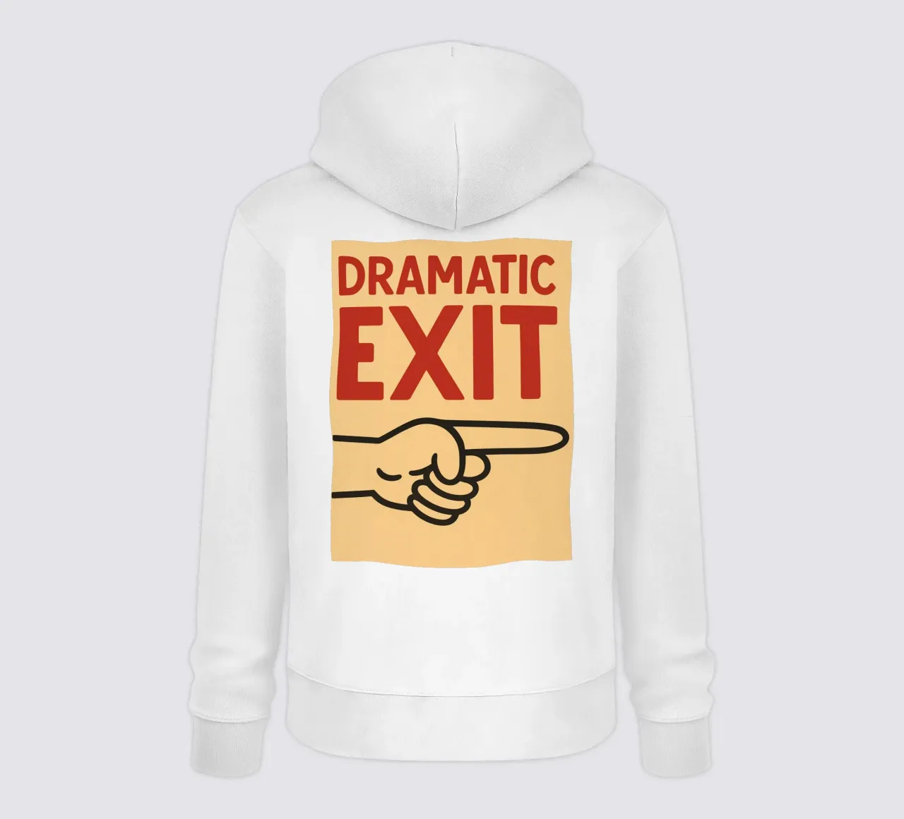 dramatic exit hoodie by the gendels