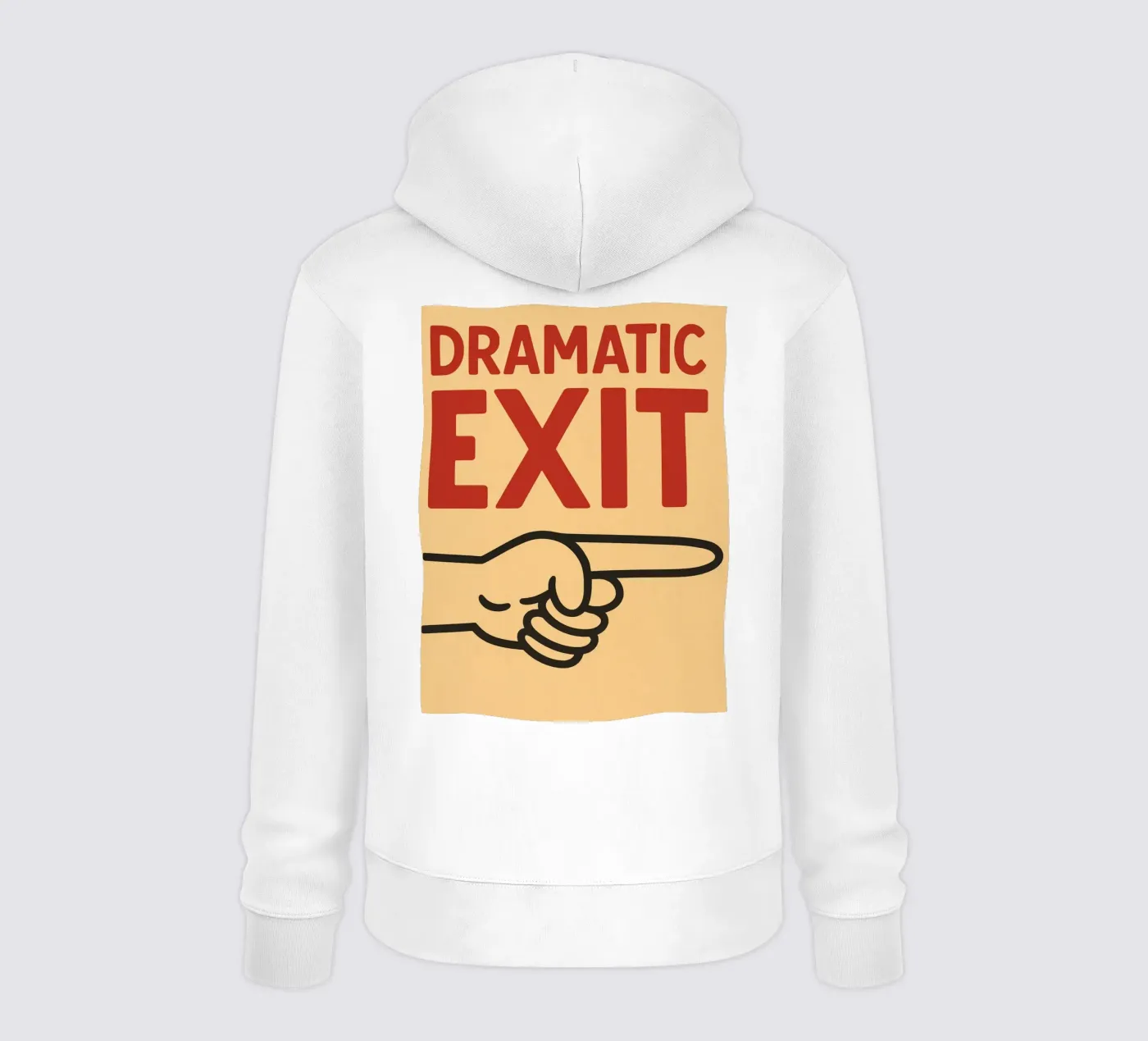 dramatic exit hoodie by the gendels