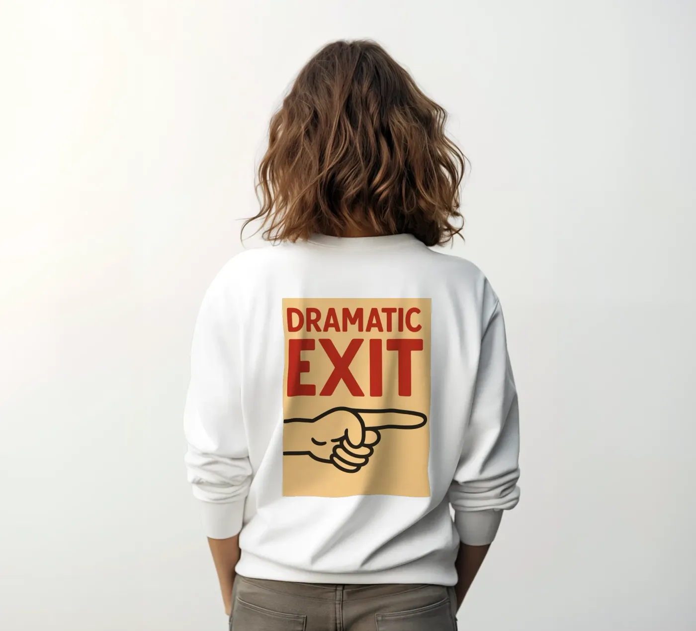 dramatic exit sweatshirt by the gendels