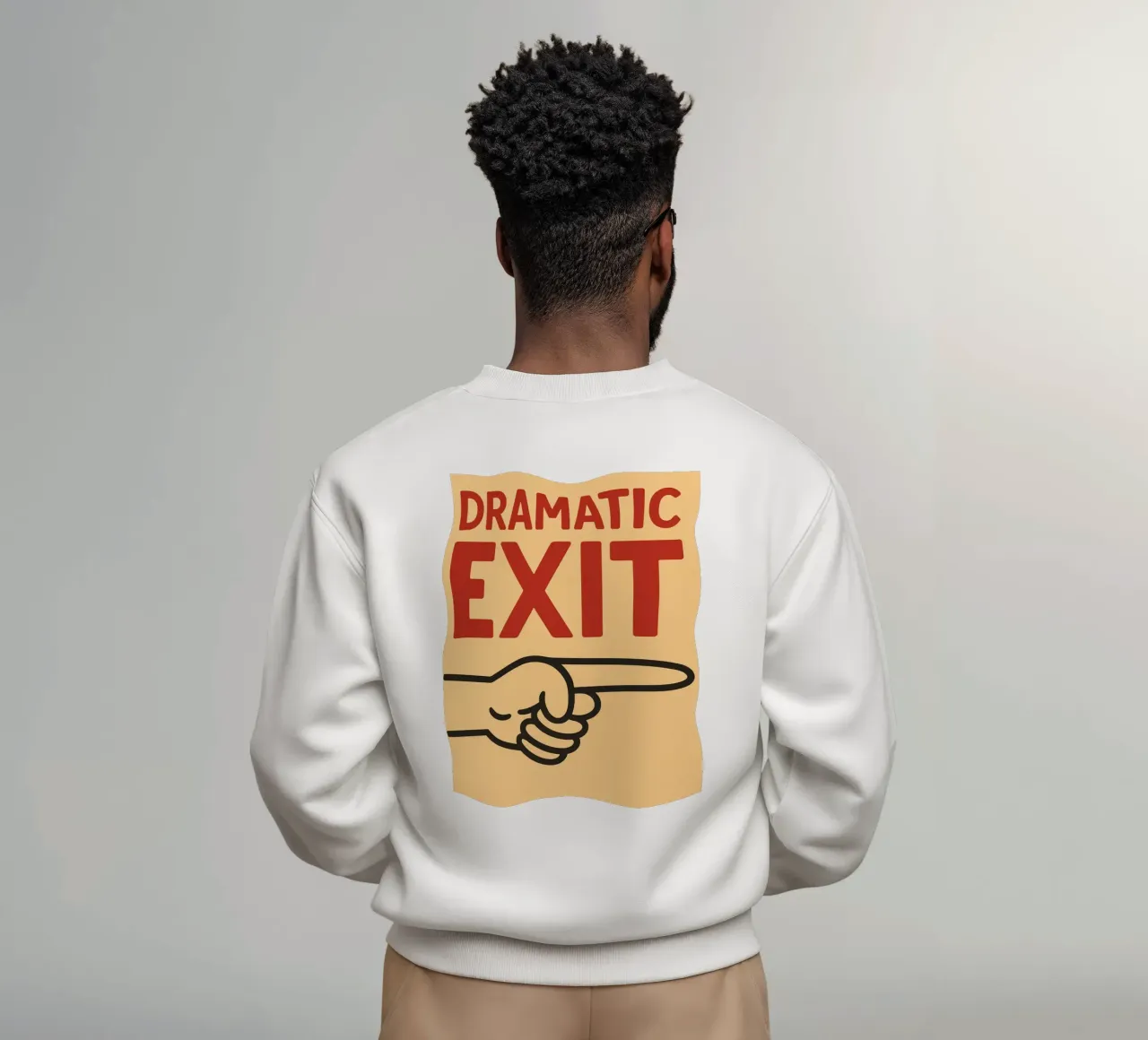 dramatic exit sweatshirt by the gendels