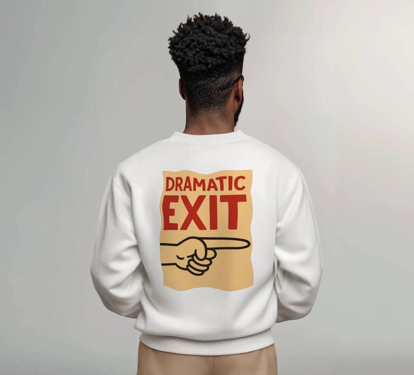 dramatic exit sweatshirt by the gendels