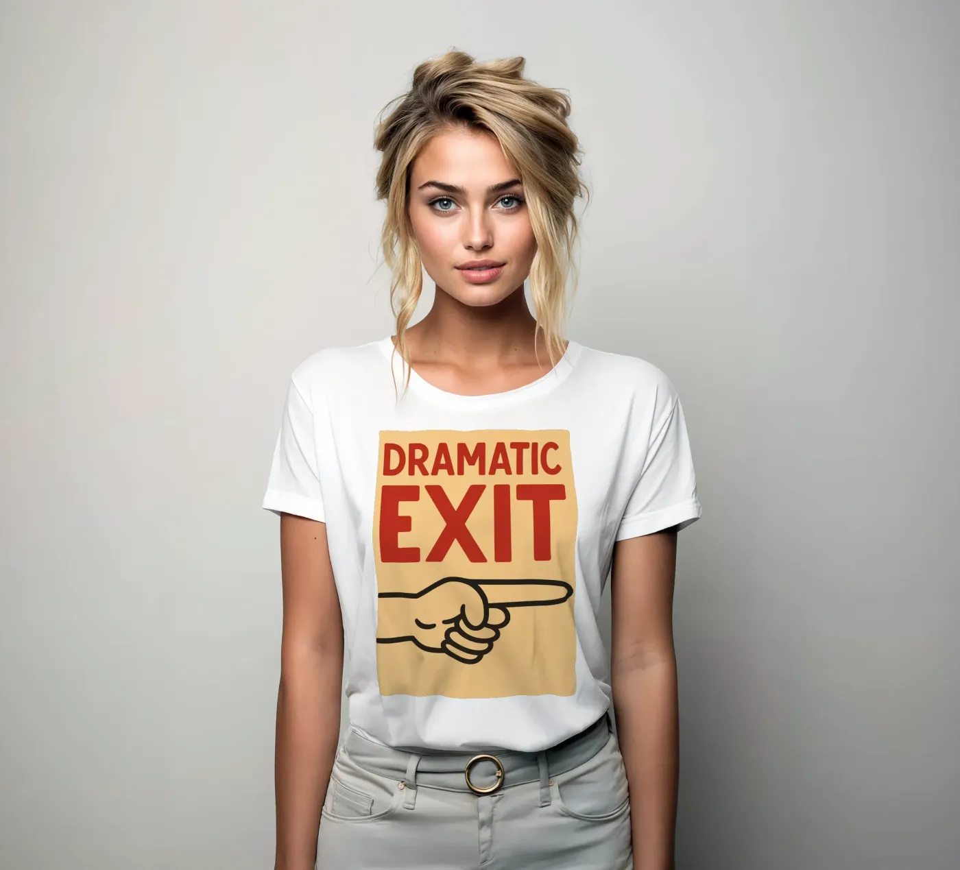 dramatic exit t-shirt da donna da the gendels