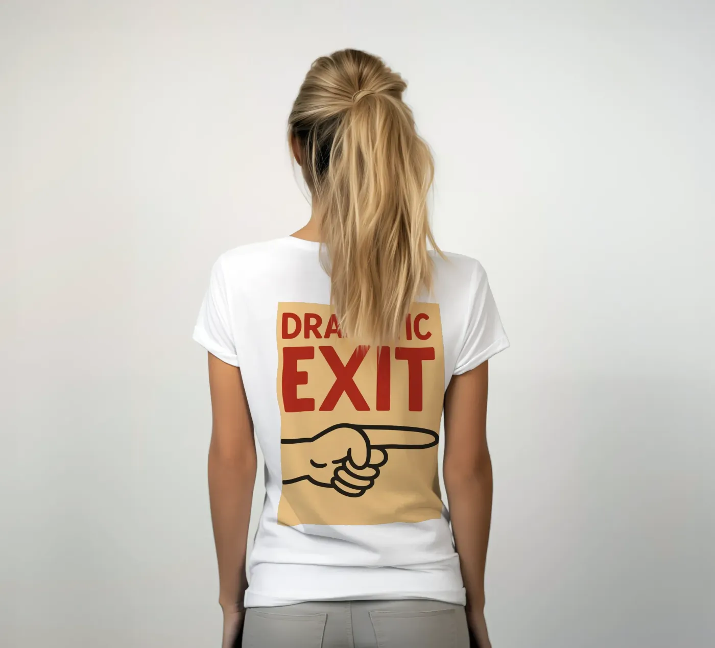 dramatic exit t-shirt da donna da the gendels