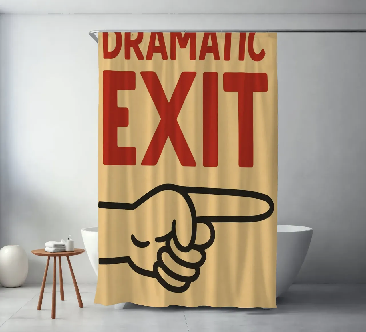 dramatic exit Duschvorhang von the gendels