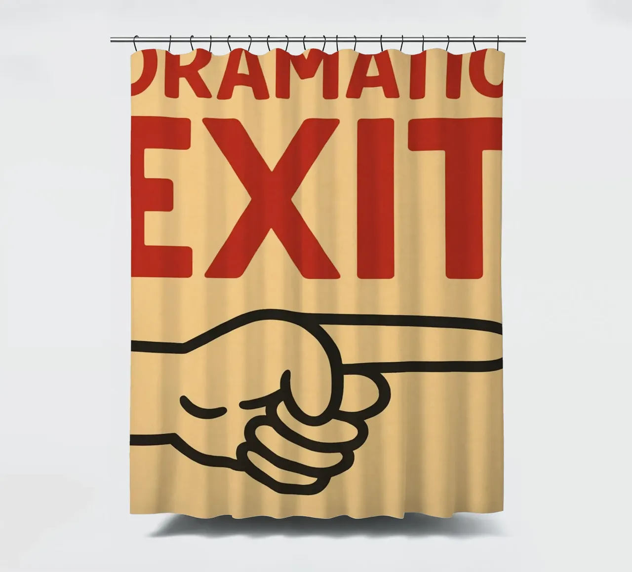 dramatic exit Duschvorhang von the gendels