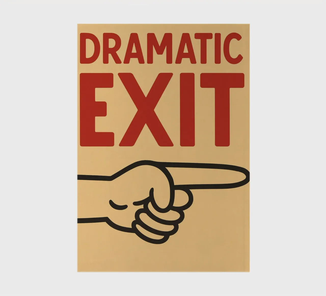 dramatic exit notebook by the gendels