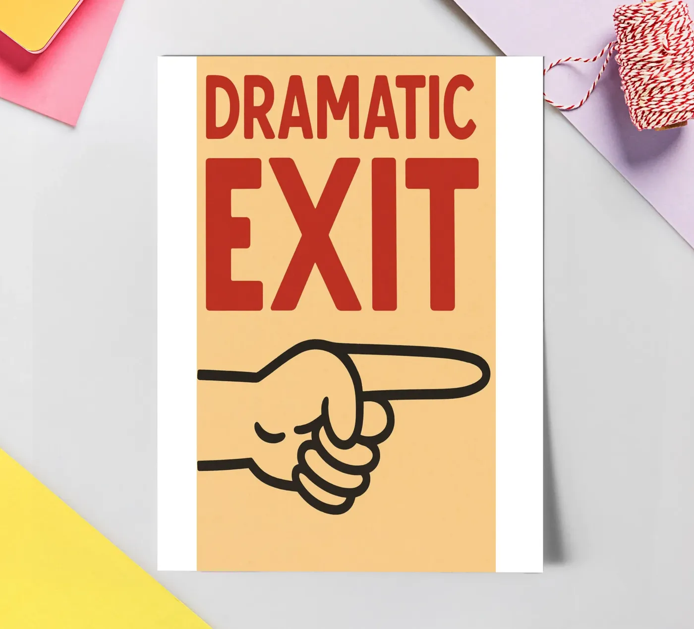 dramatic exit Stickerbogen von the gendels