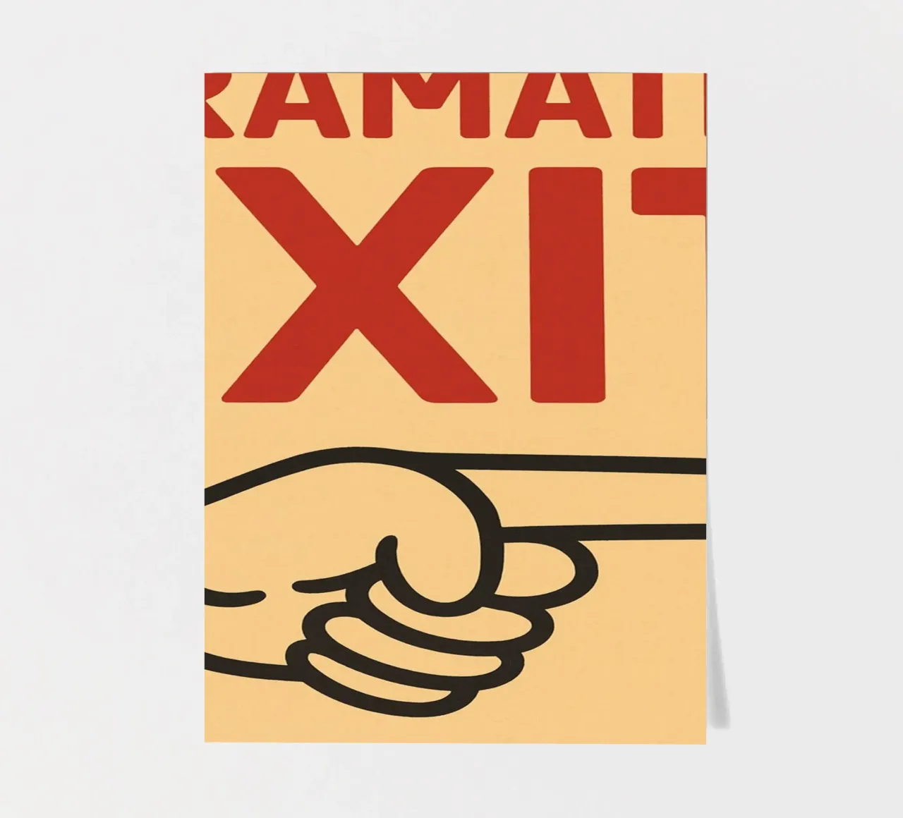 dramatic exit stickervel van the gendels