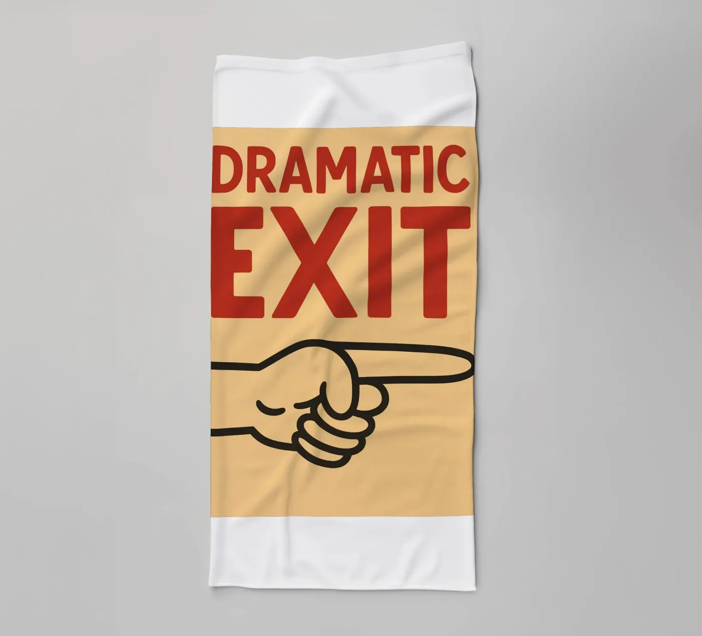 dramatic exit badhanddoek van the gendels