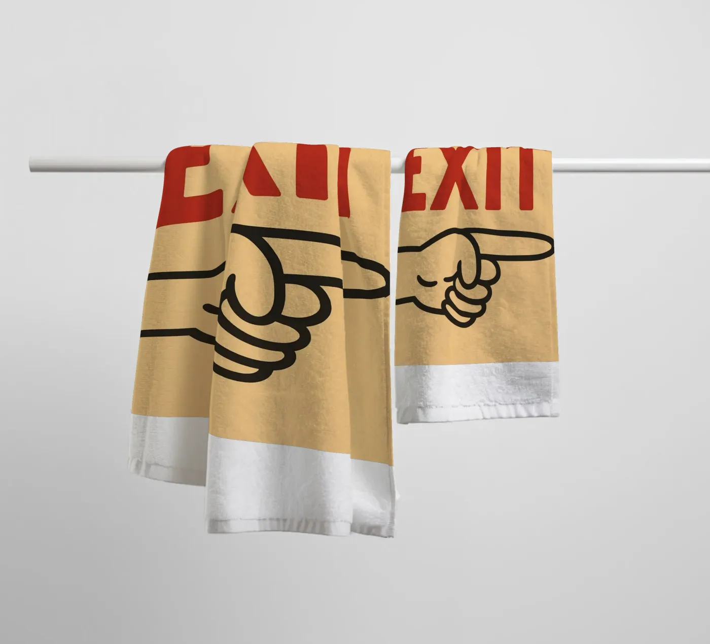 dramatic exit Handtuch von the gendels