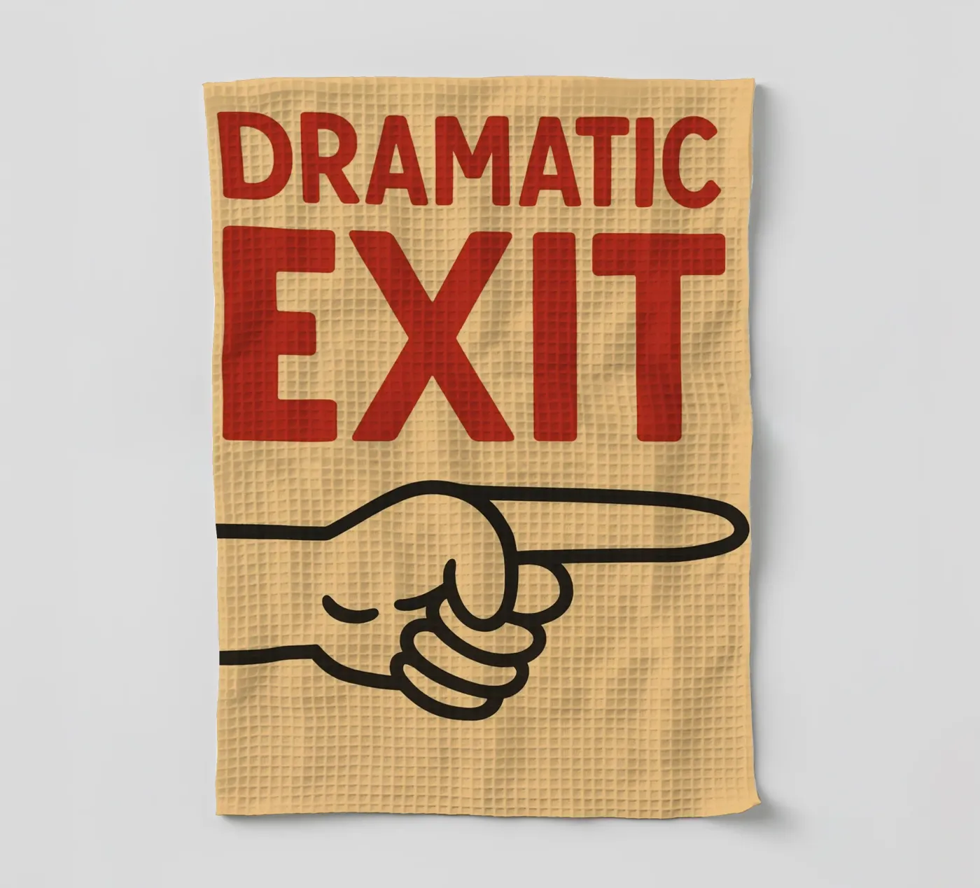 dramatic exit Geschirrtuch von the gendels