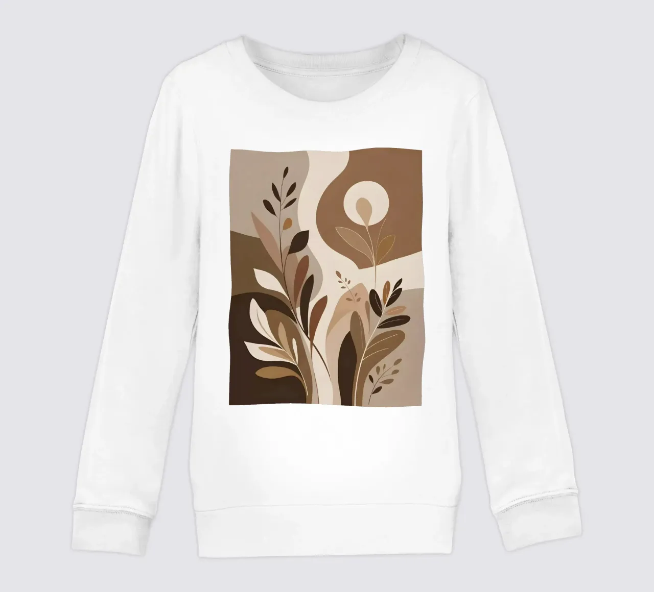 Toni della terra Astratto floreale felpa bambino da Artistic-shop