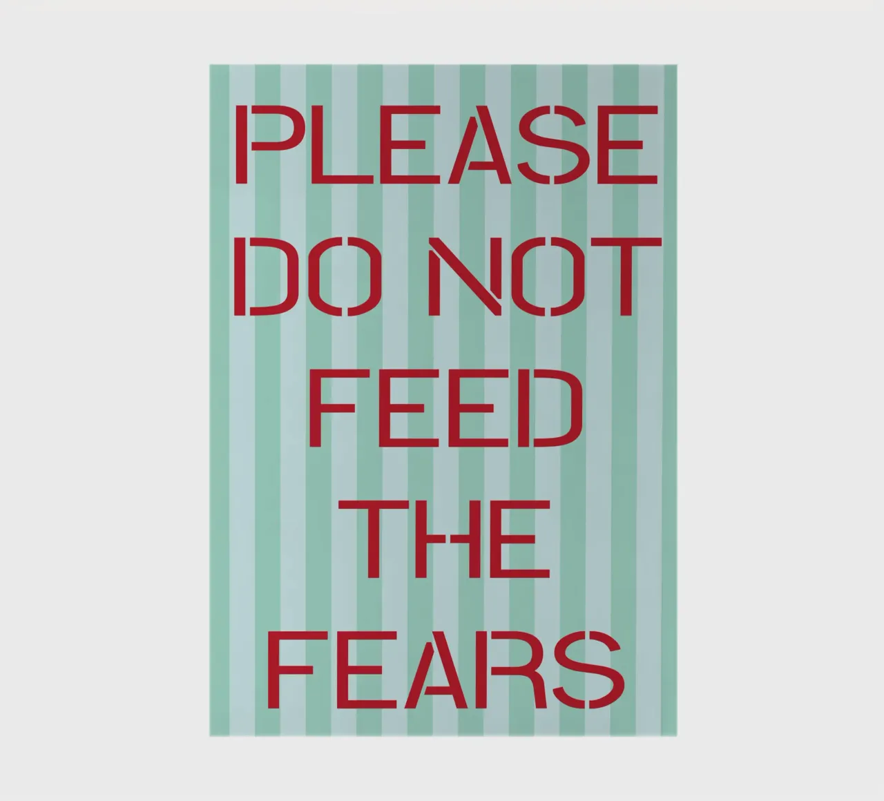 please do not feed the fears notebook by the gendels